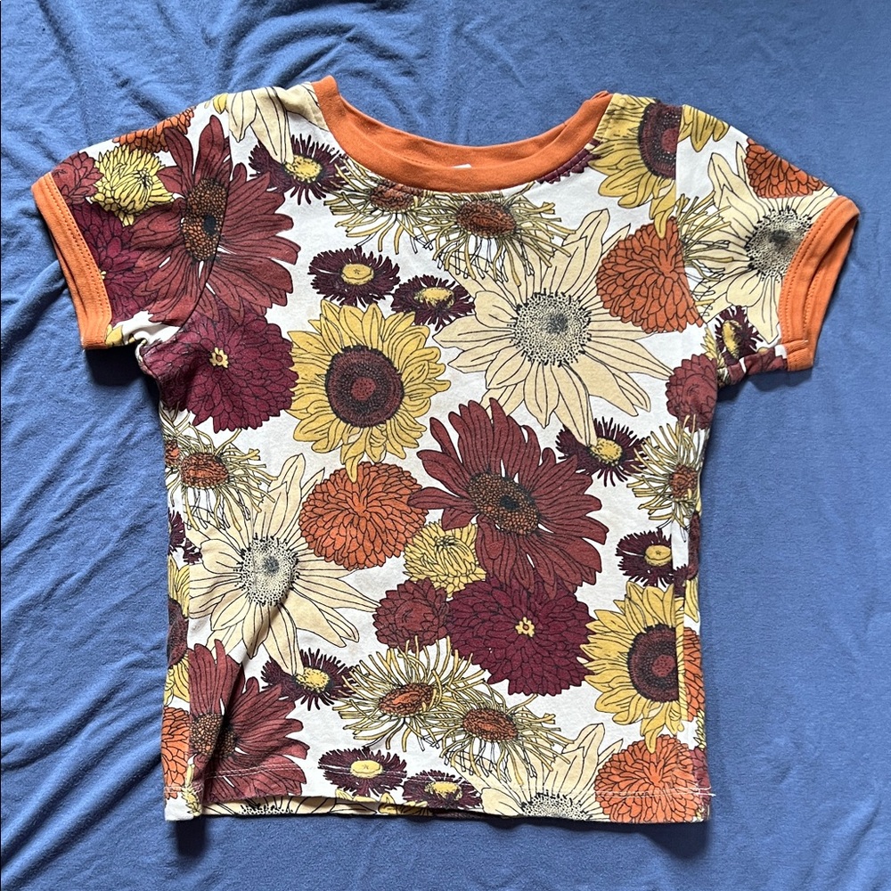 Kate Quinn 5y Organic Cotton Harvest Sunflower Tee
